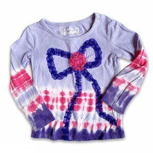 Flapdoodles Tie Dye Ribbon LS TOP